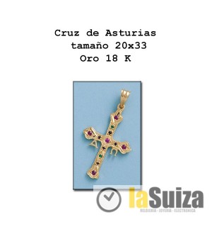 Cruz de Asturias mediana 20x33